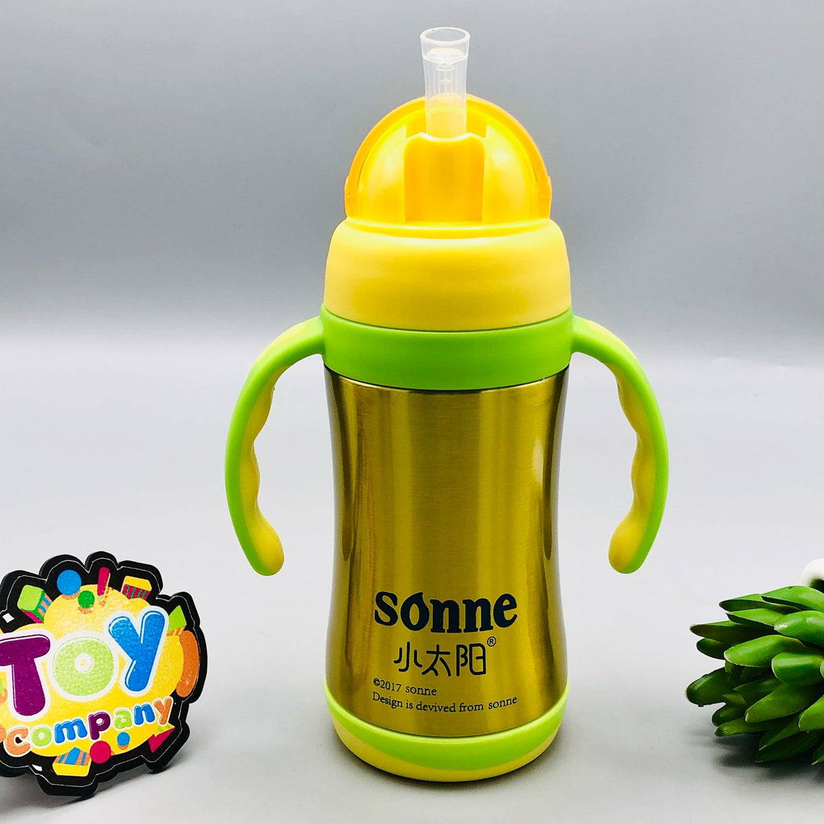 340ml Sonne Stainless Steel Fashion Feeding Bottle - Green