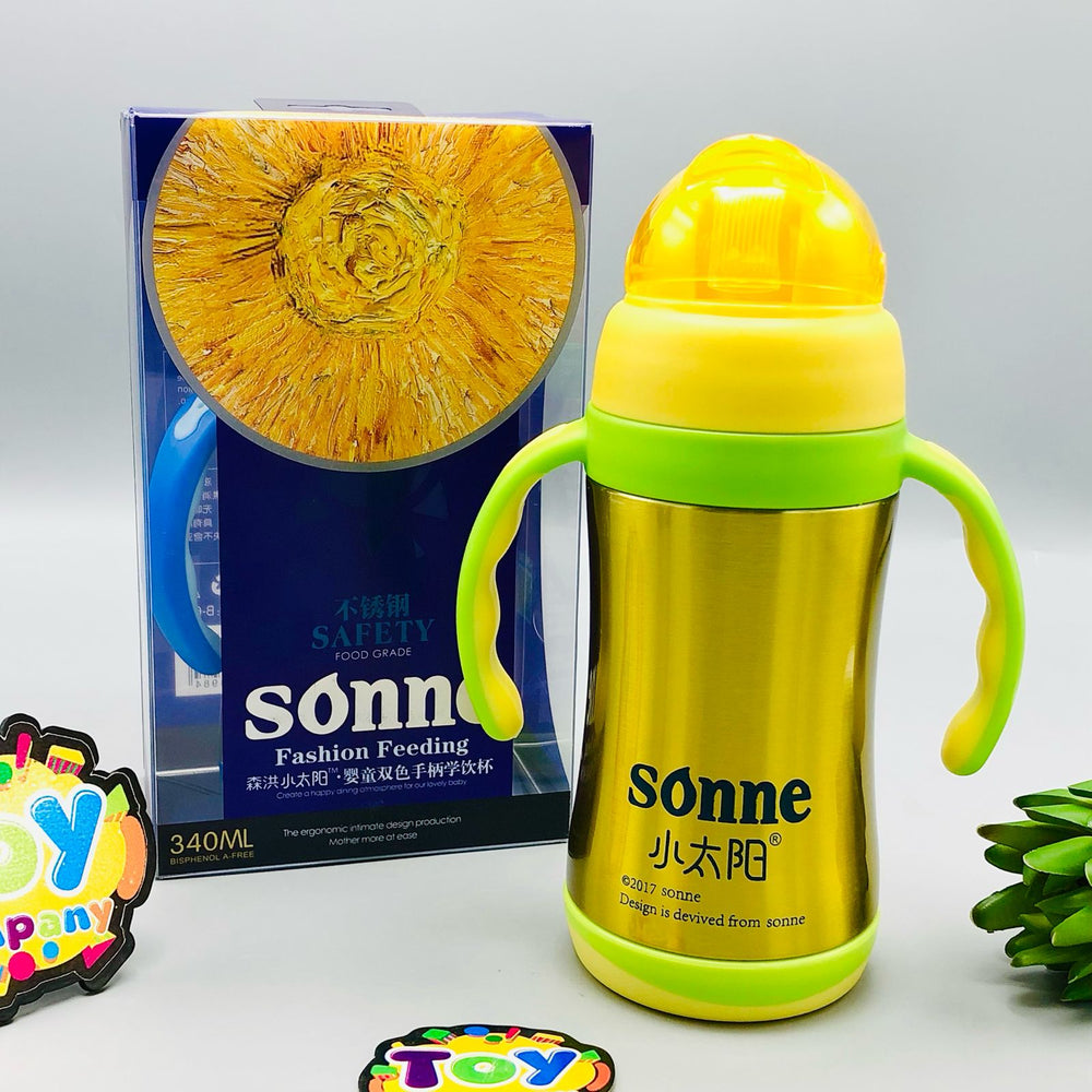 340ml Sonne Stainless Steel Fashion Feeding Bottle - Green