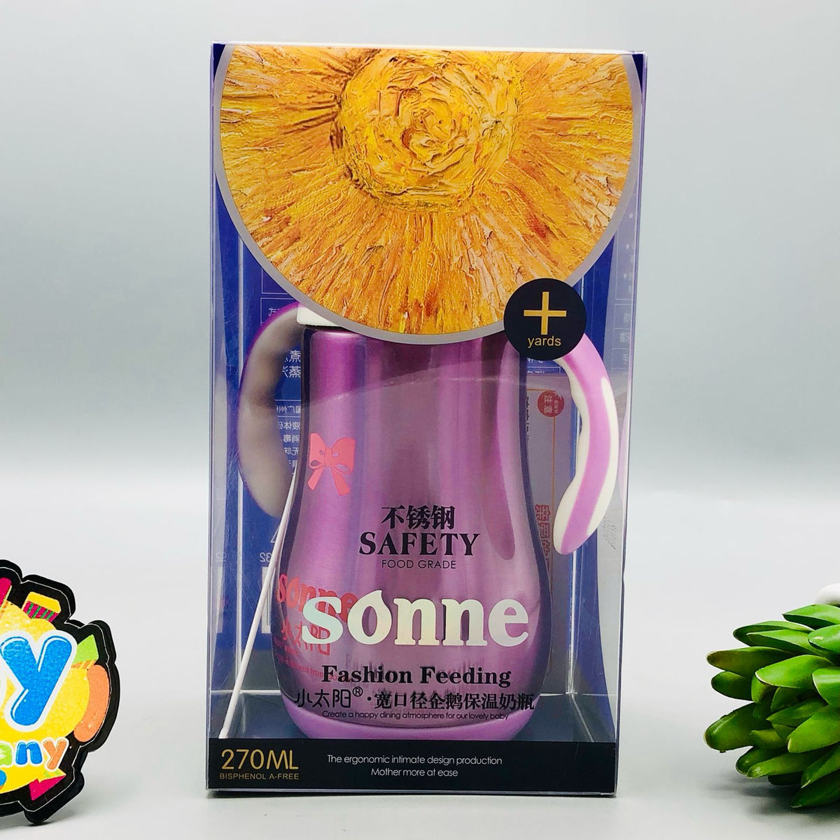270ml Sonne Stainless Steel Fashion Feeding Bottle