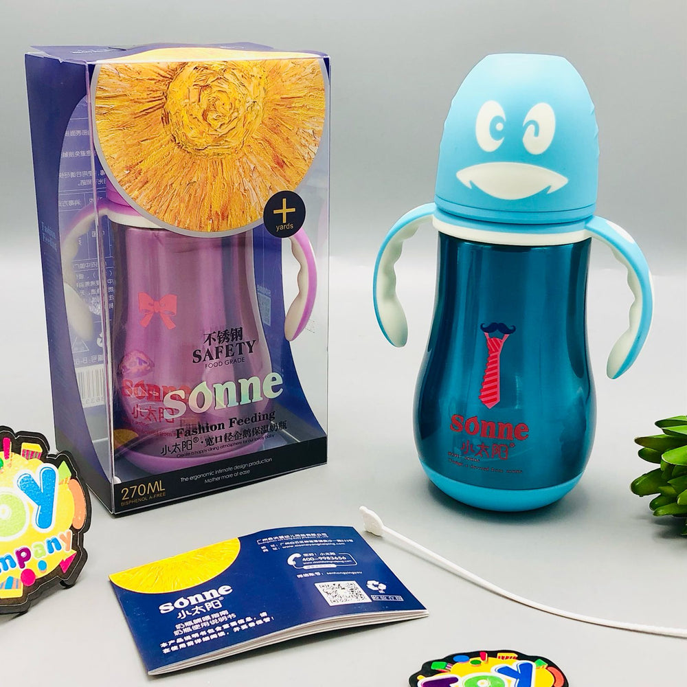 270ml Sonne Stainless Steel Fashion Feeding Bottle