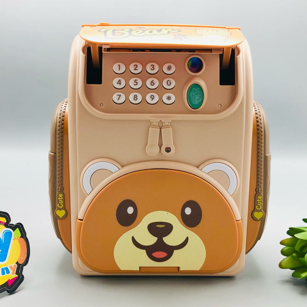Bear Knapsack Piggy Bank - Without Box & Strap