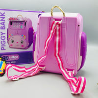 Thumbnail for Kitten Multi-functional Knapsack Piggy Bank