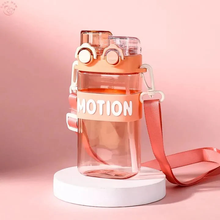 Motion Sipper Double Drinking Water Bottle With Strap