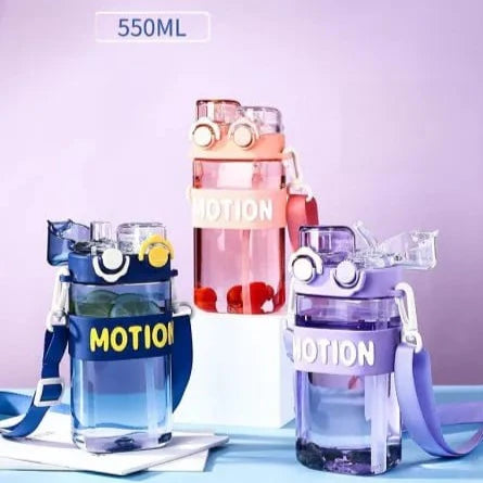 Motion Sipper Double Drinking Water Bottle With Strap