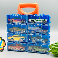 Hot Wheel Diecast Set of 8 Cars with Display Racks