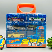 Hot Wheel Diecast Set of 8 Cars with Display Racks