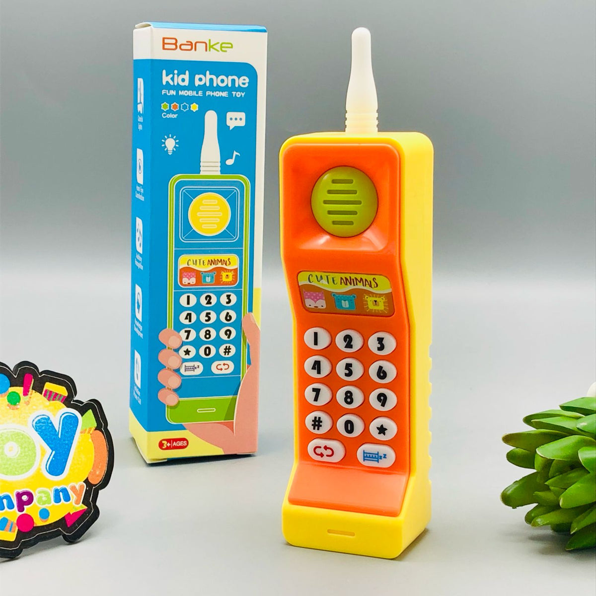 Kids Cute Shape Cordless Light & Musical Phone