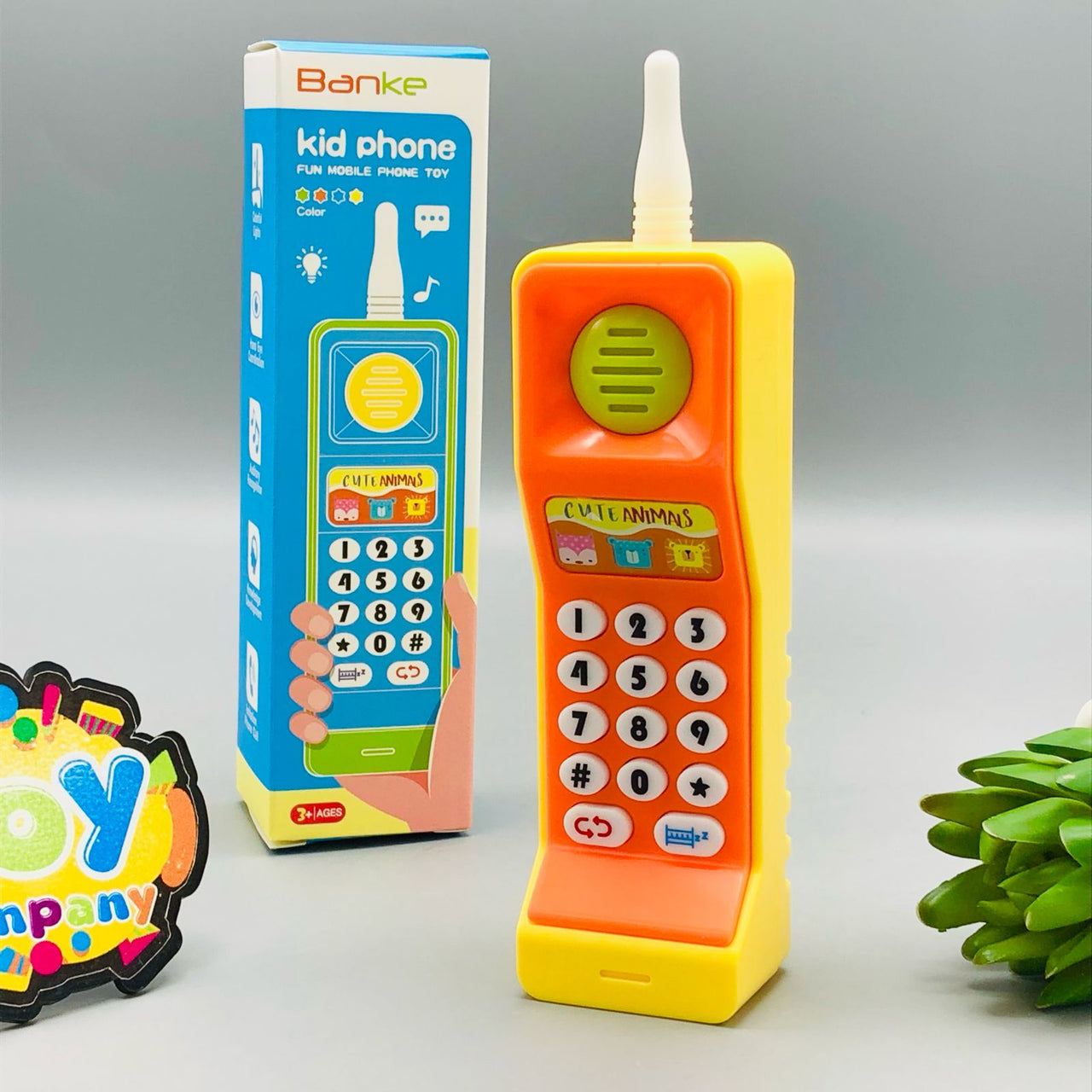 Kids Cute Shape Cordless Light & Musical Phone