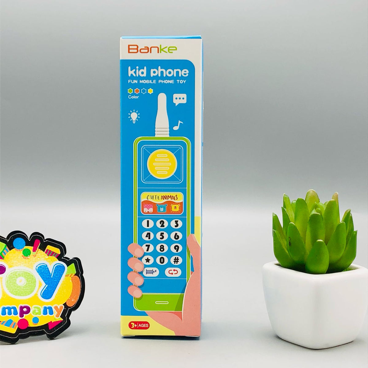 Kids Cute Shape Cordless Light & Musical Phone