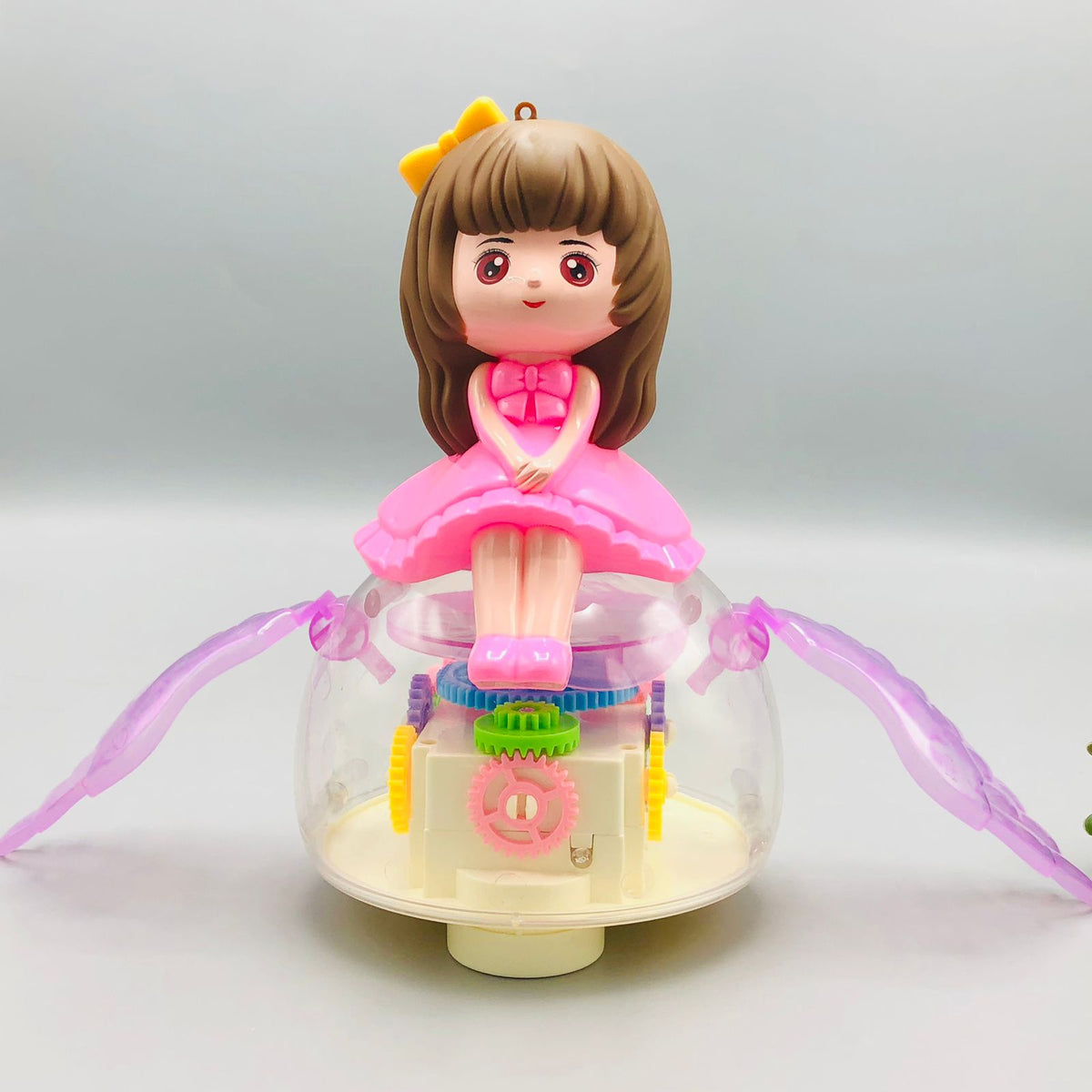 Musical Gear Rotating Girl Doll With Light & Wings