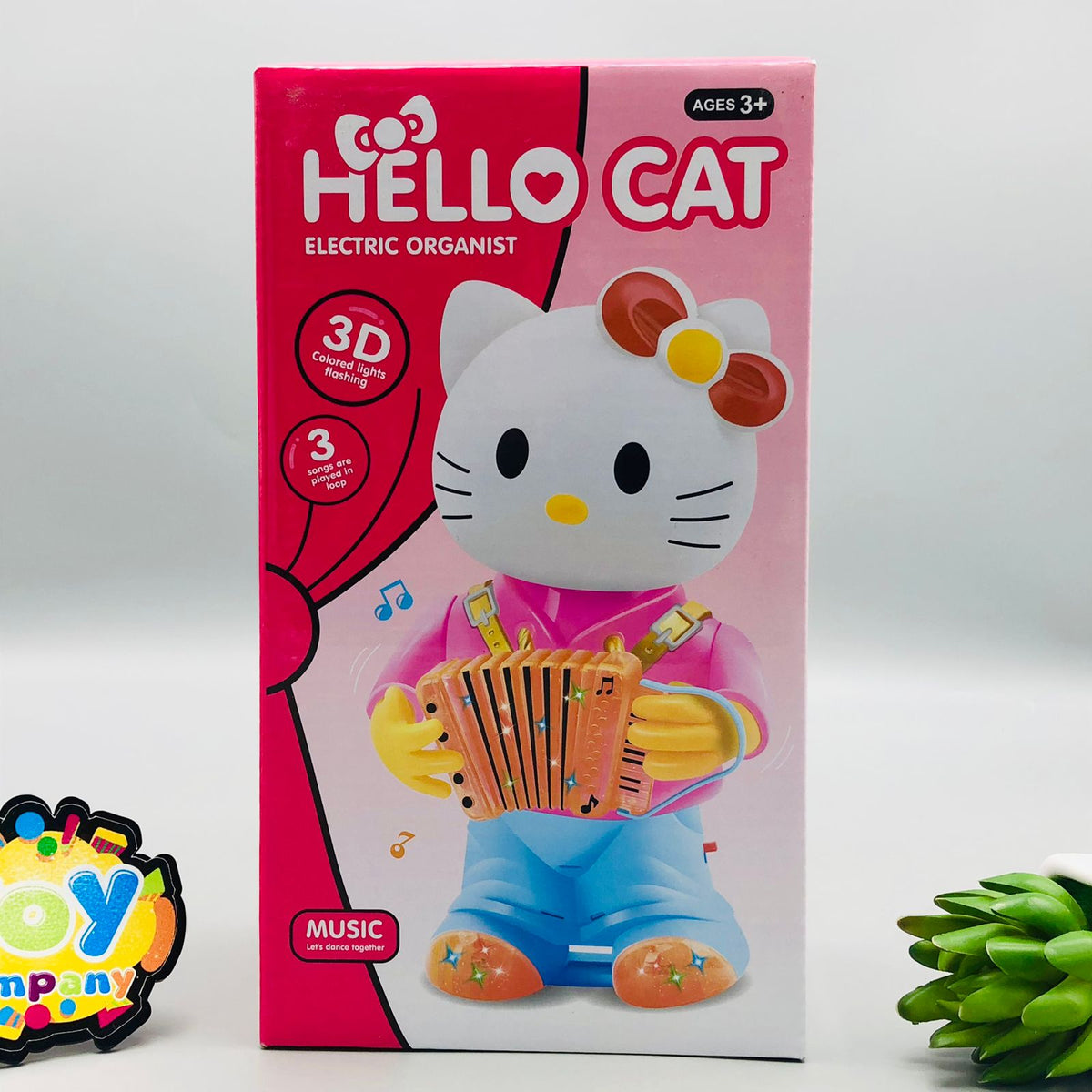Electric Hello Cat Organist With Light & Music