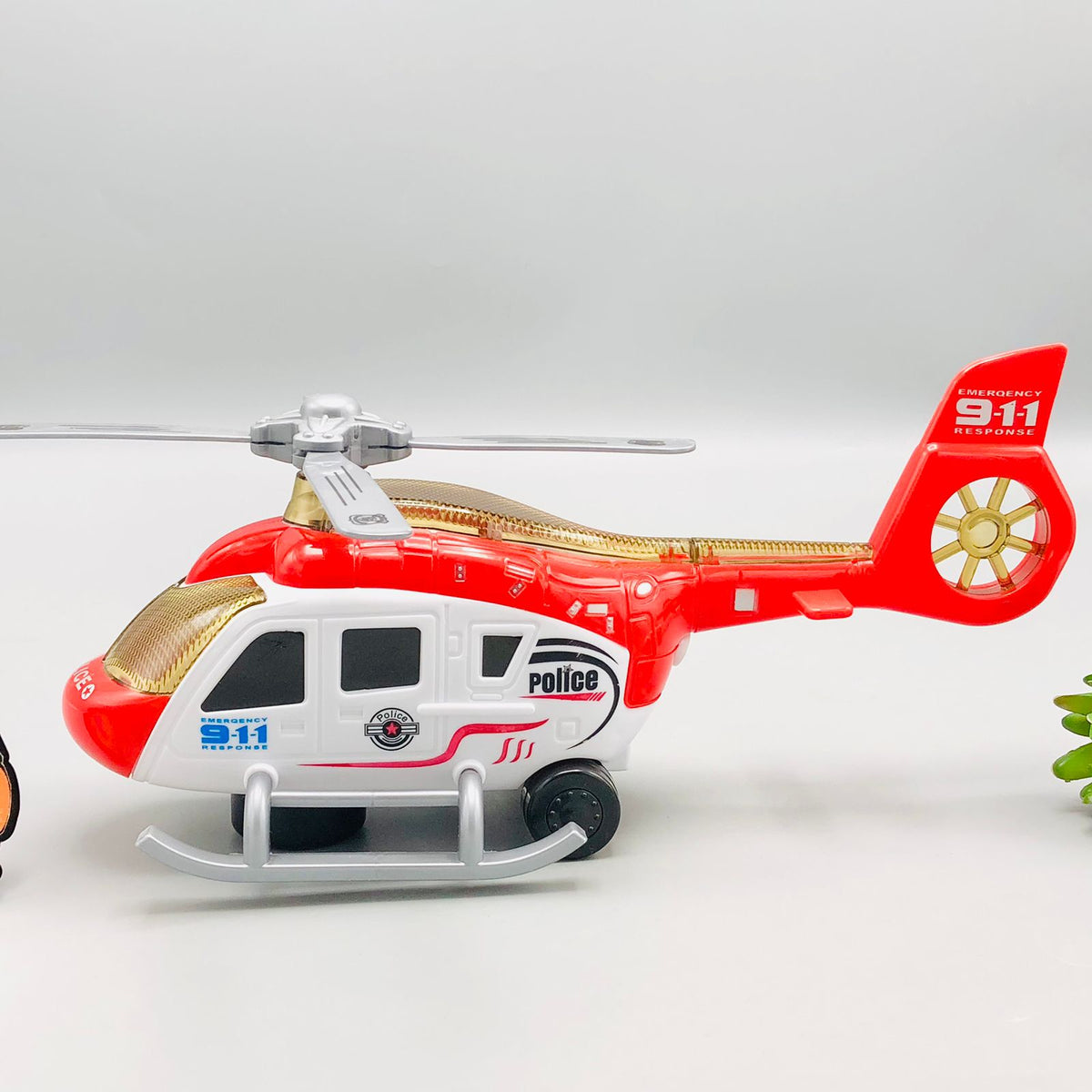 Electric Police Helicopter With Light & Sound
