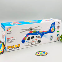 Electric Police Helicopter With Light & Sound
