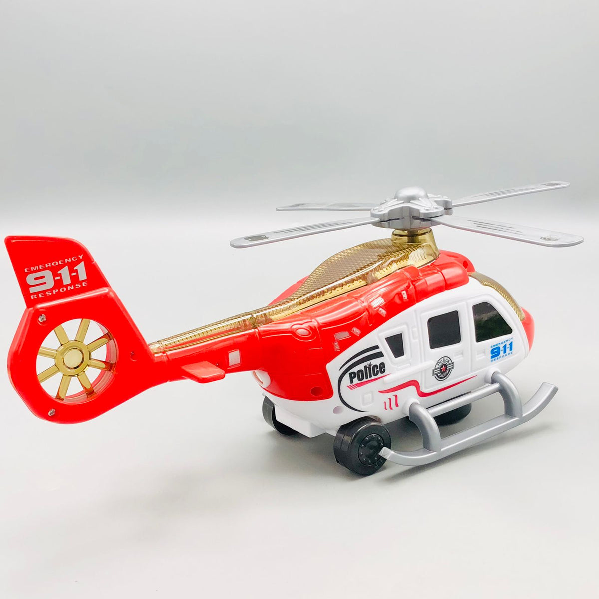 Electric Police Helicopter With Light & Sound