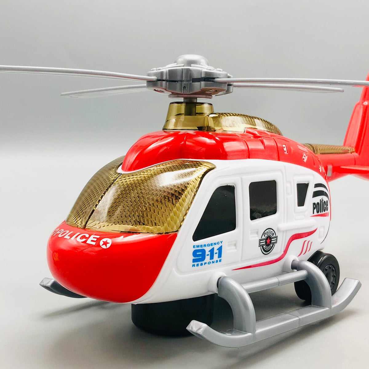 Electric Police Helicopter With Light & Sound