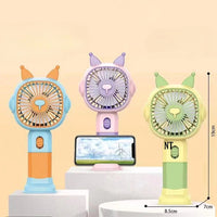 Rechargeable & Portable Handy Fan With Base