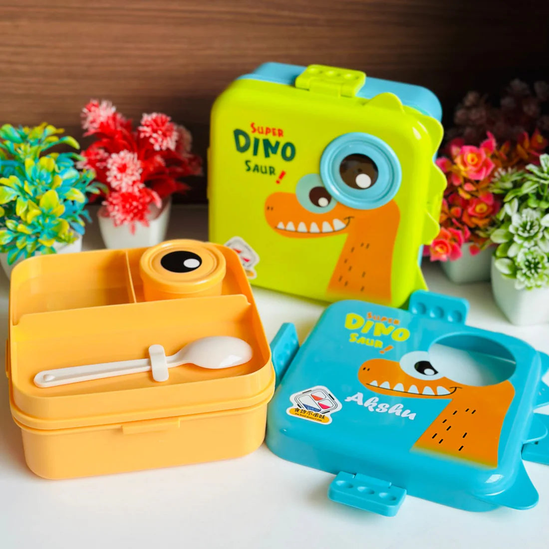 Premium Plastic Dino Eye Lunch Box