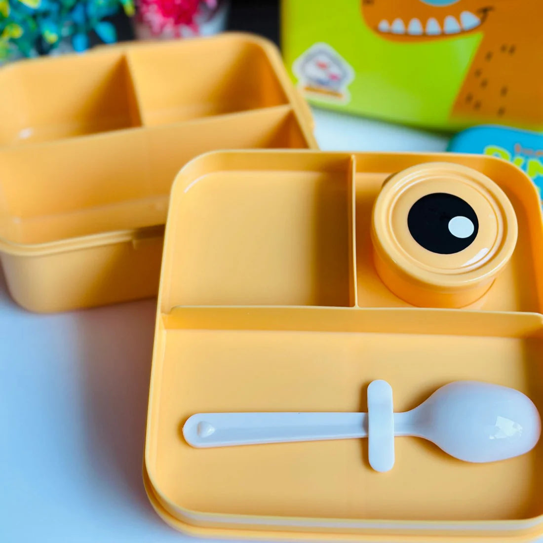 Premium Plastic Dino Eye Lunch Box