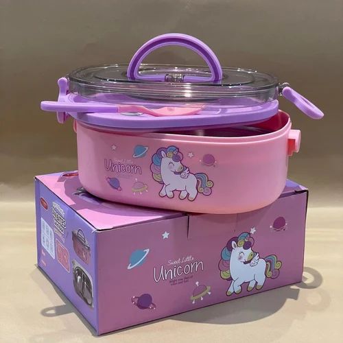 600ml Cartoon Design Stainless Steel Lunch Box