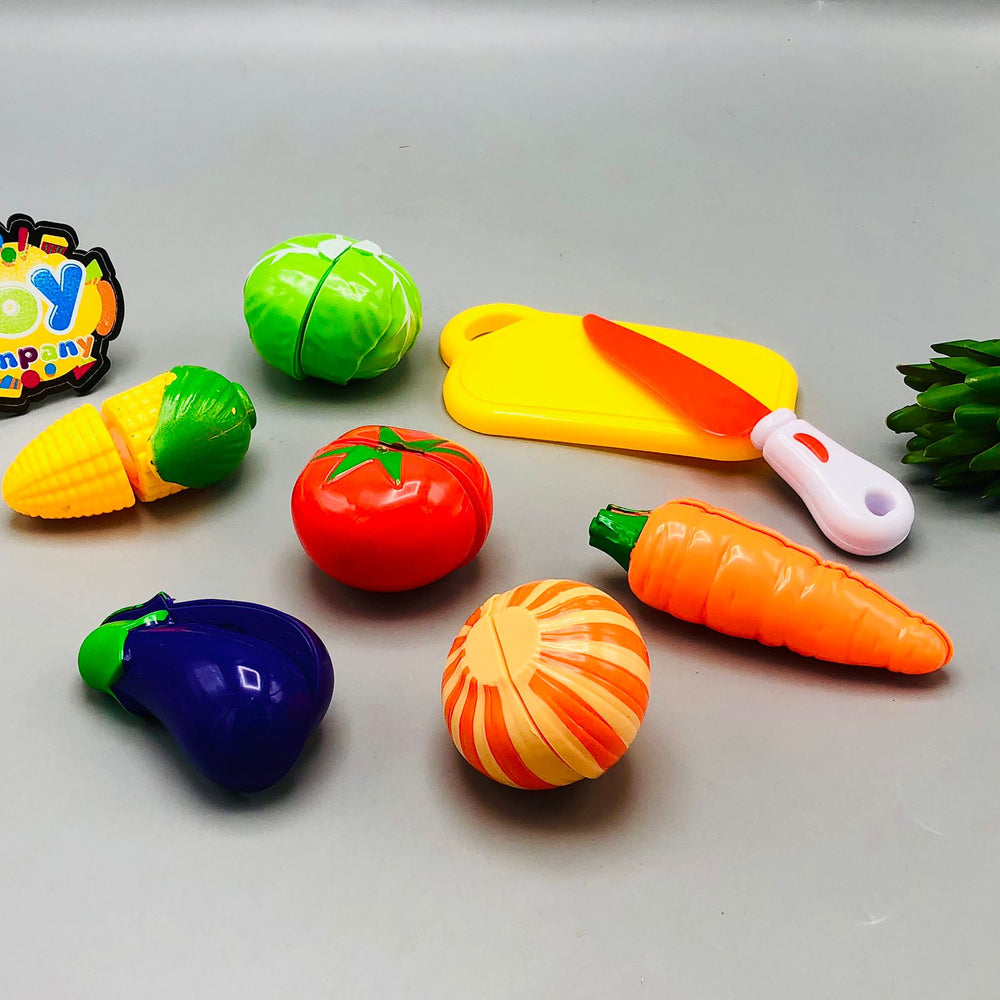 8Pcs Pretend Play Vegetable Cutting Set Toy