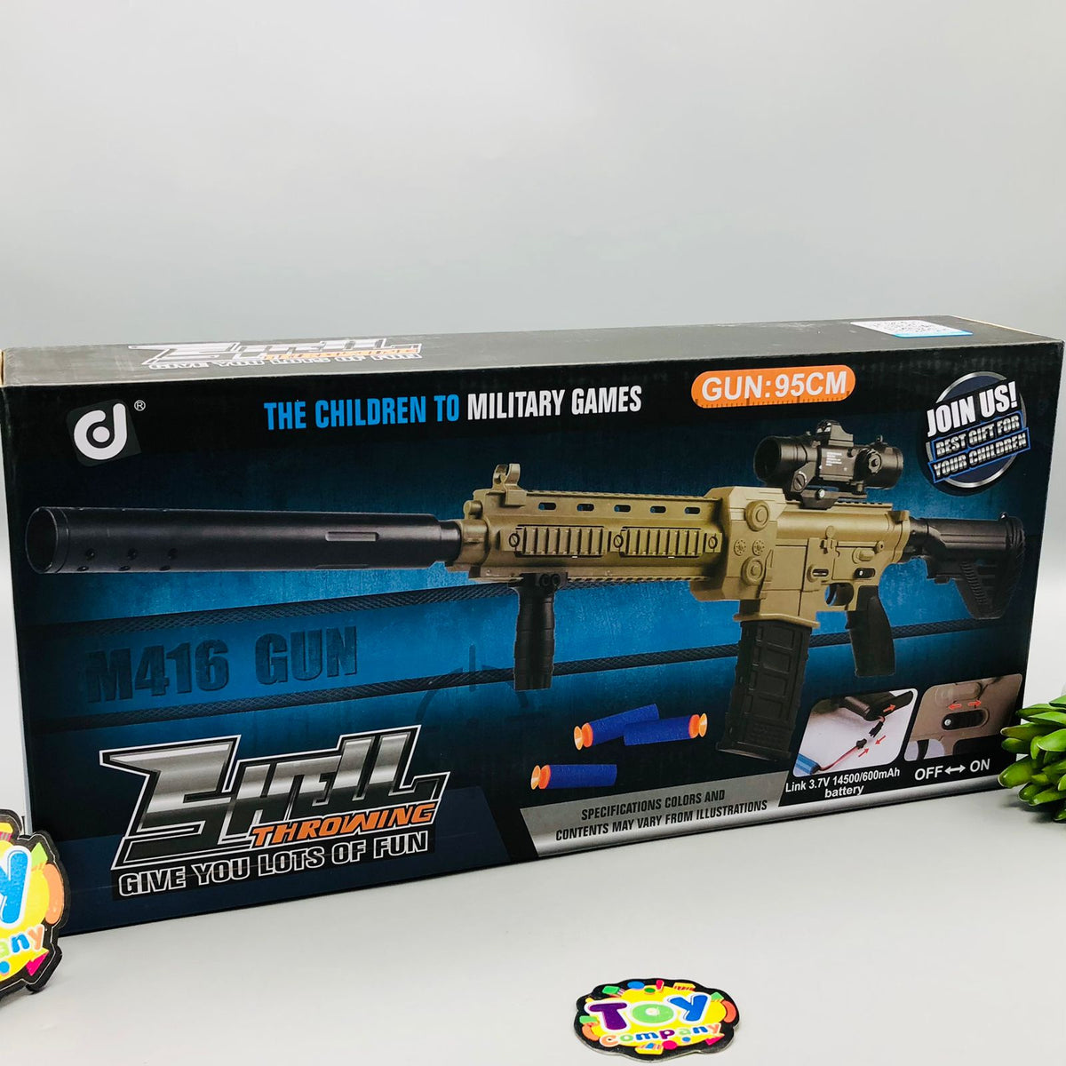 Shell Throwing Soft Bullet Gun (95cm)