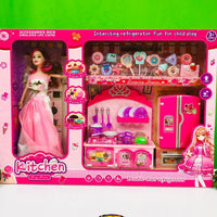 Pretend Play Kitchen Play House With Doll