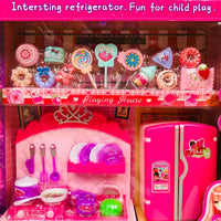 Pretend Play Kitchen Play House With Doll