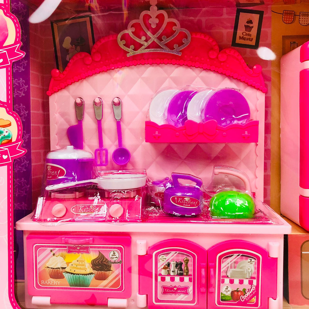 Pretend Play Kitchen Play House With Doll