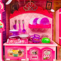 Pretend Play Kitchen Play House With Doll