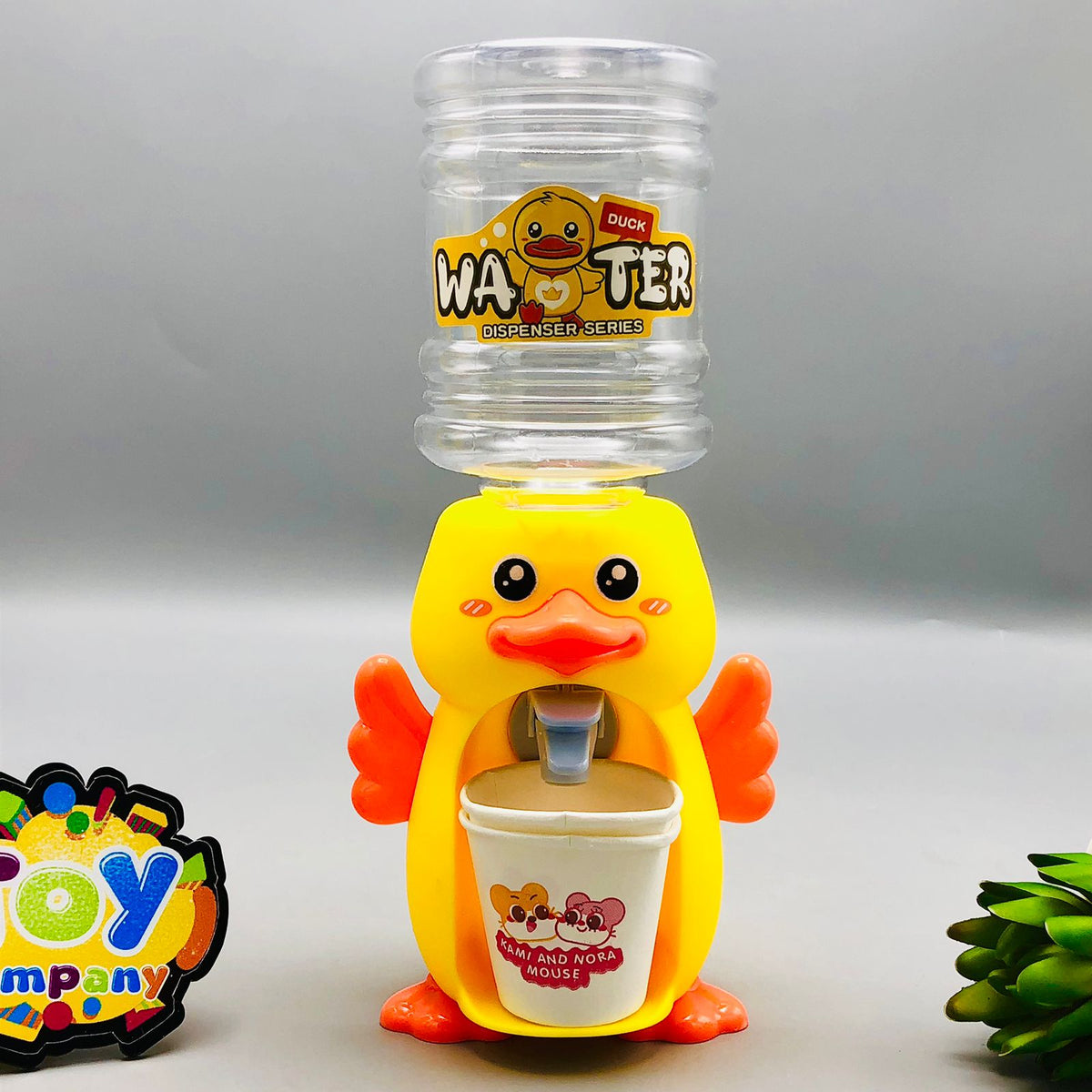 Cute Duck Water Dispenser With Disposable Glass