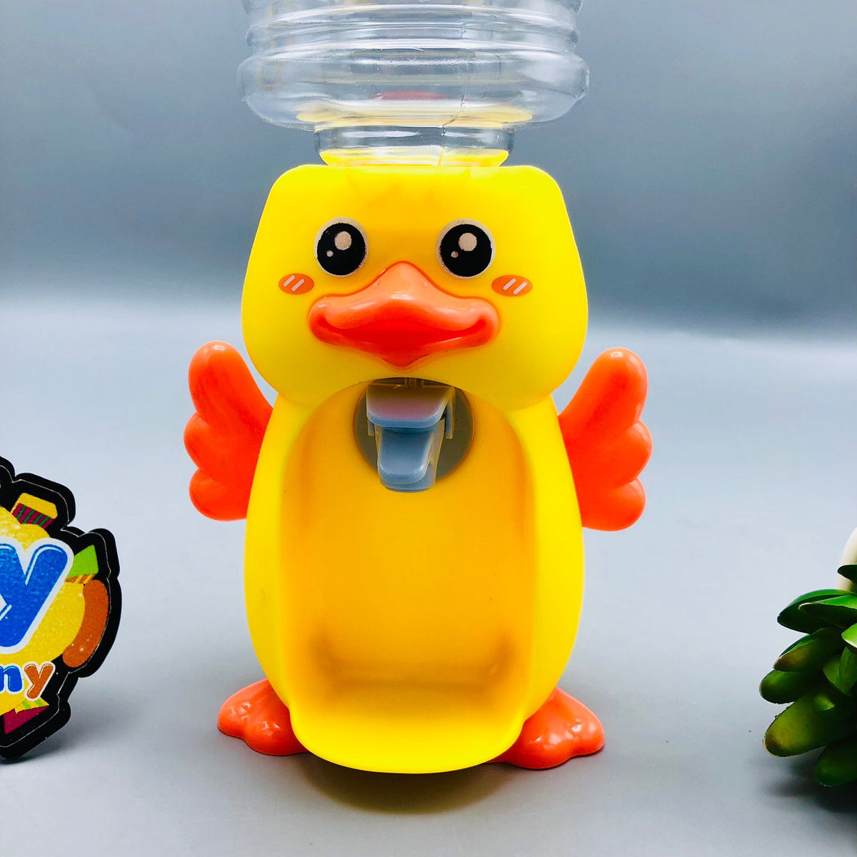 Cute Duck Water Dispenser With Disposable Glass