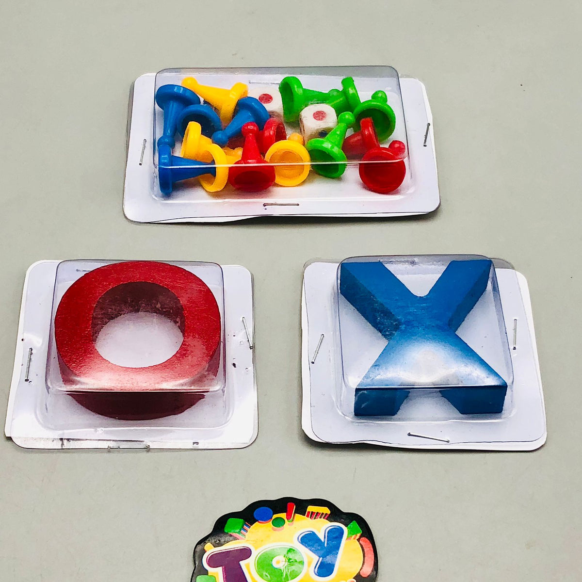 2in1 Wooden Tic Tac Toe & Ludo Game Board