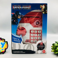 Piggy Bank Money Safe ATM - Captain America