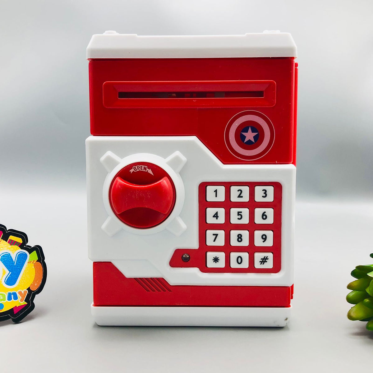 Piggy Bank Money Safe ATM - Captain America