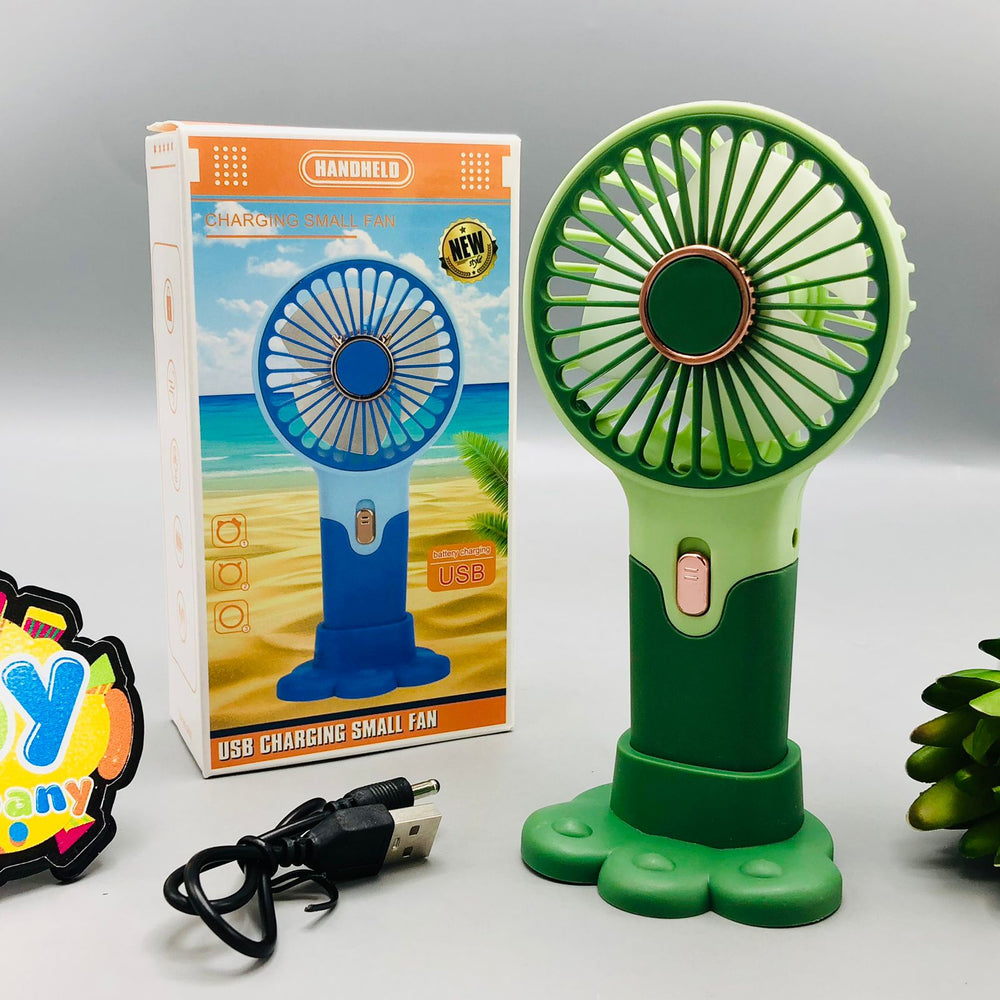Rechargeable Handheld & Desktop Fan With Base