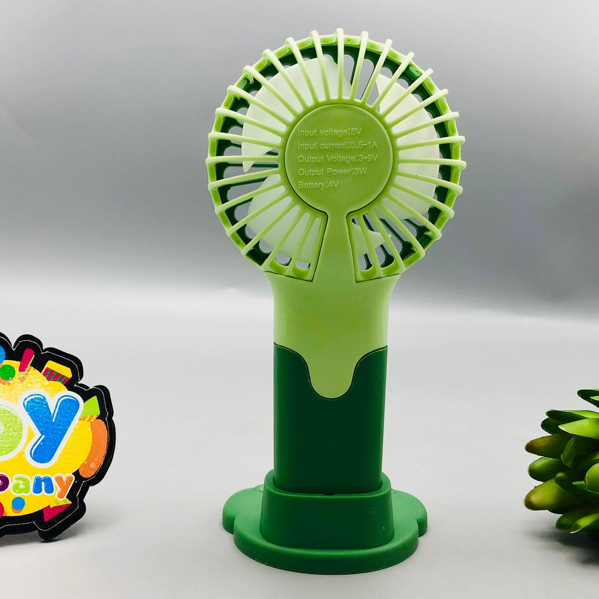 Rechargeable Handheld & Desktop Fan With Base