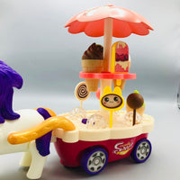 13Pcs DIY Sweet Unicorn Candy Cart With Light & Sound