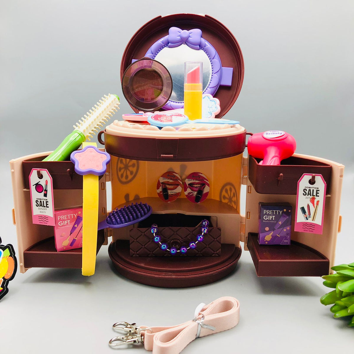 25Pcs Pretend Play Beauty Handbag Set For Girls