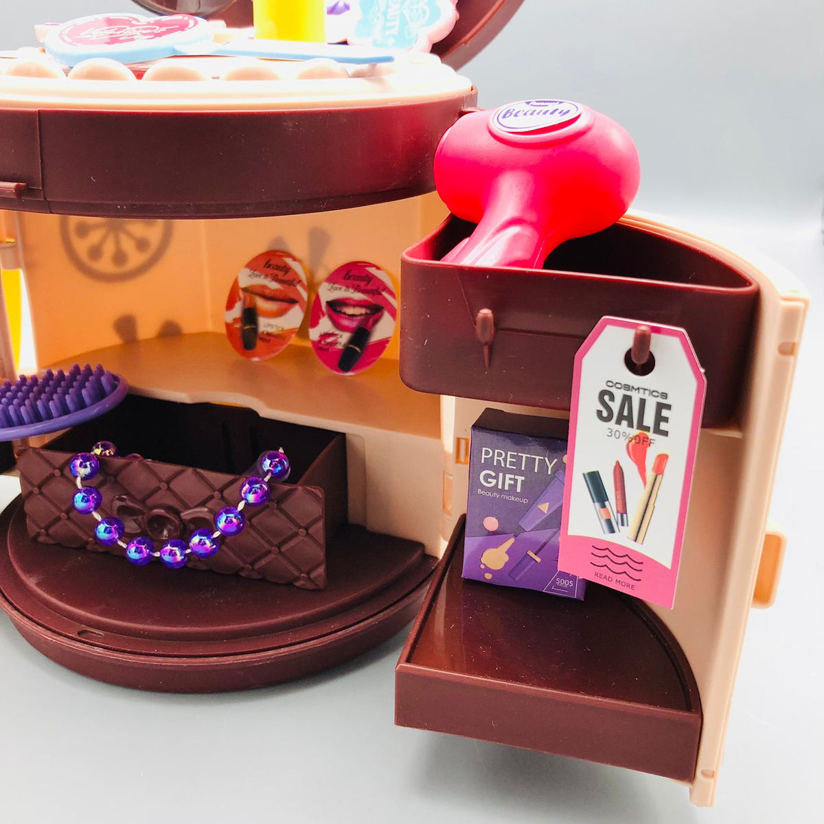 25Pcs Pretend Play Beauty Handbag Set For Girls