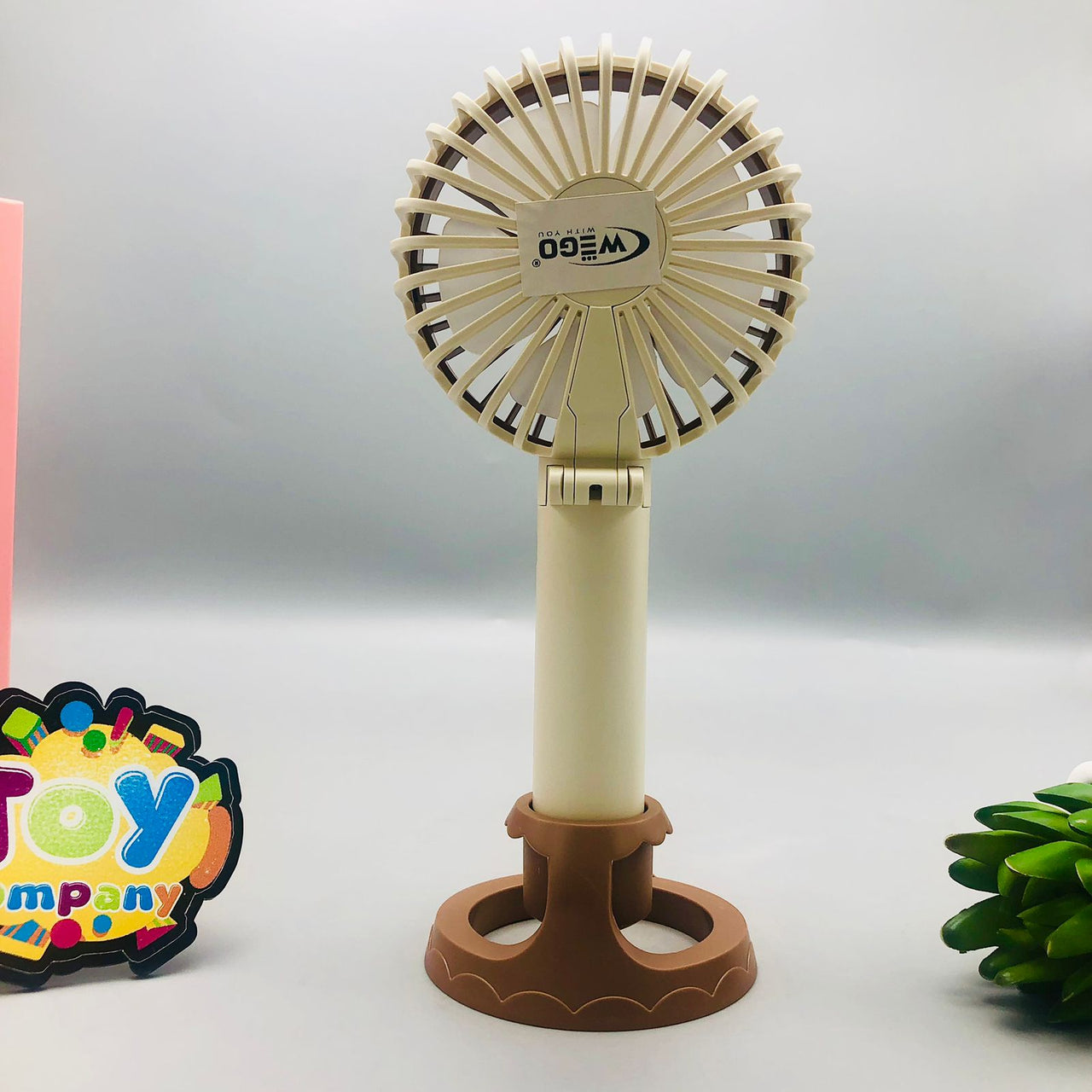 Rechargeable Unique Design Handheld & Desktop Fan
