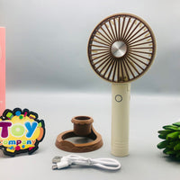 Rechargeable Unique Design Handheld & Desktop Fan