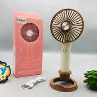 Rechargeable Unique Design Handheld & Desktop Fan