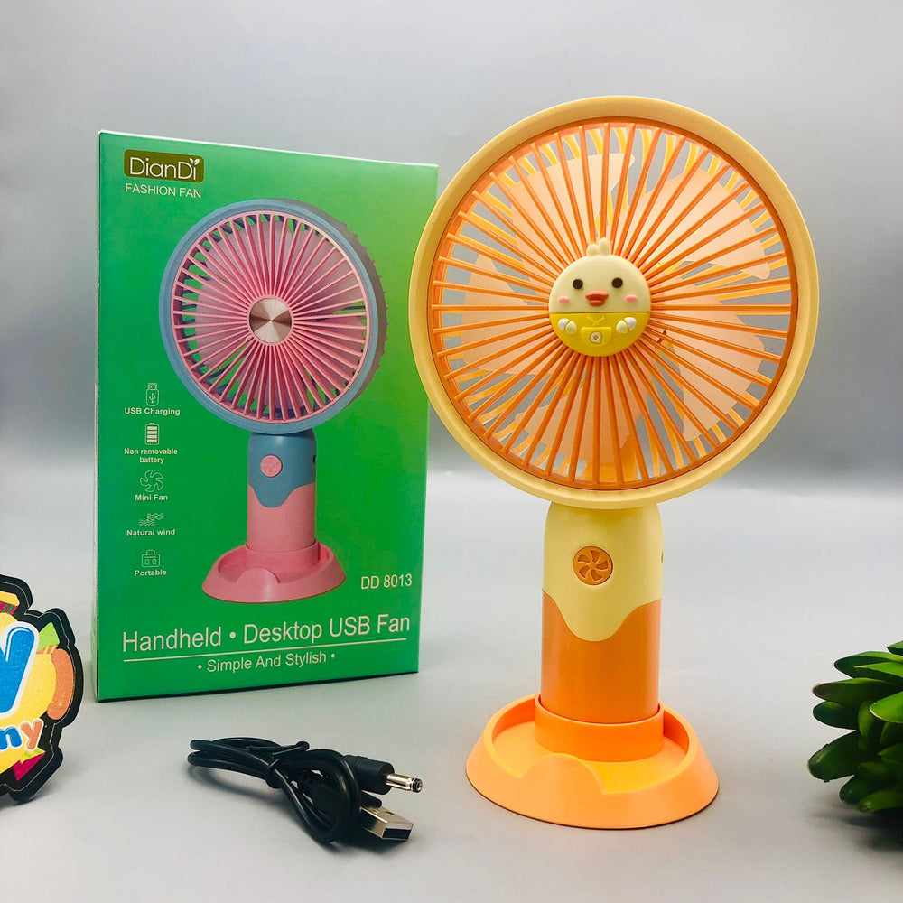 Rechargeable Cute Animal Design Handheld & Desktop Fan