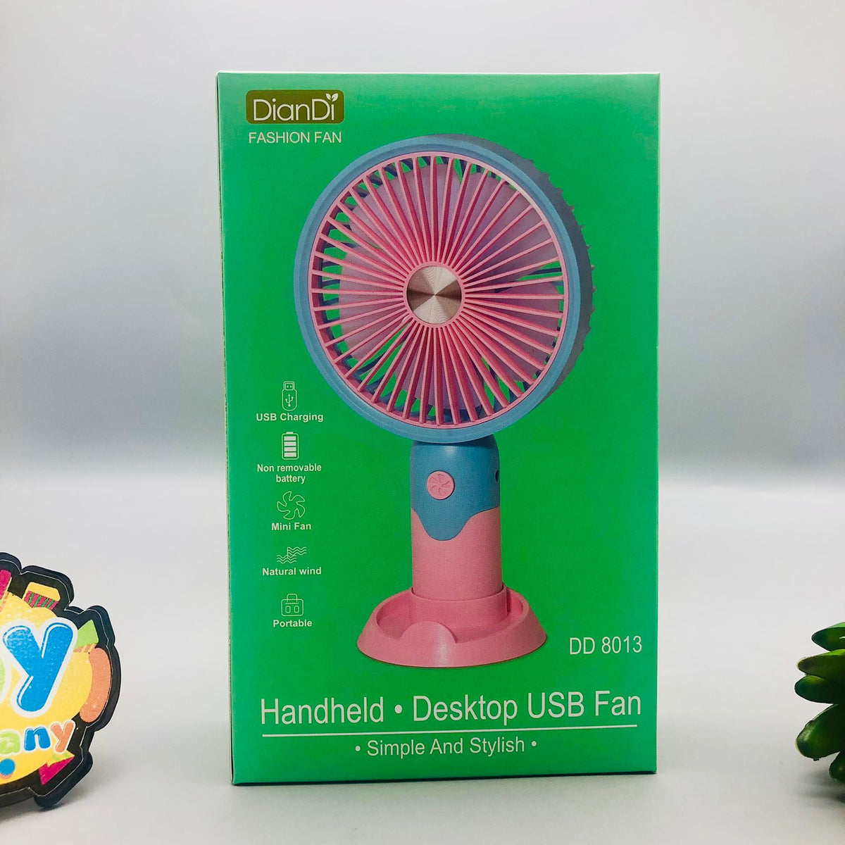 Rechargeable Cute Animal Design Handheld & Desktop Fan