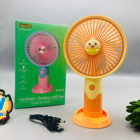 Rechargeable Cute Animal Design Handheld & Desktop Fan