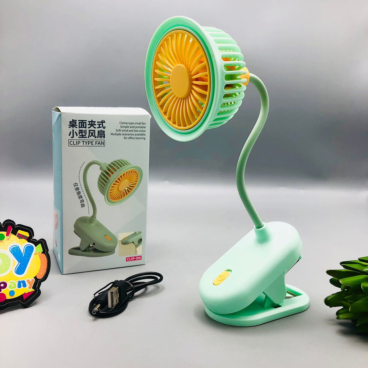 Rechargeable Clip Type Desktop Fan