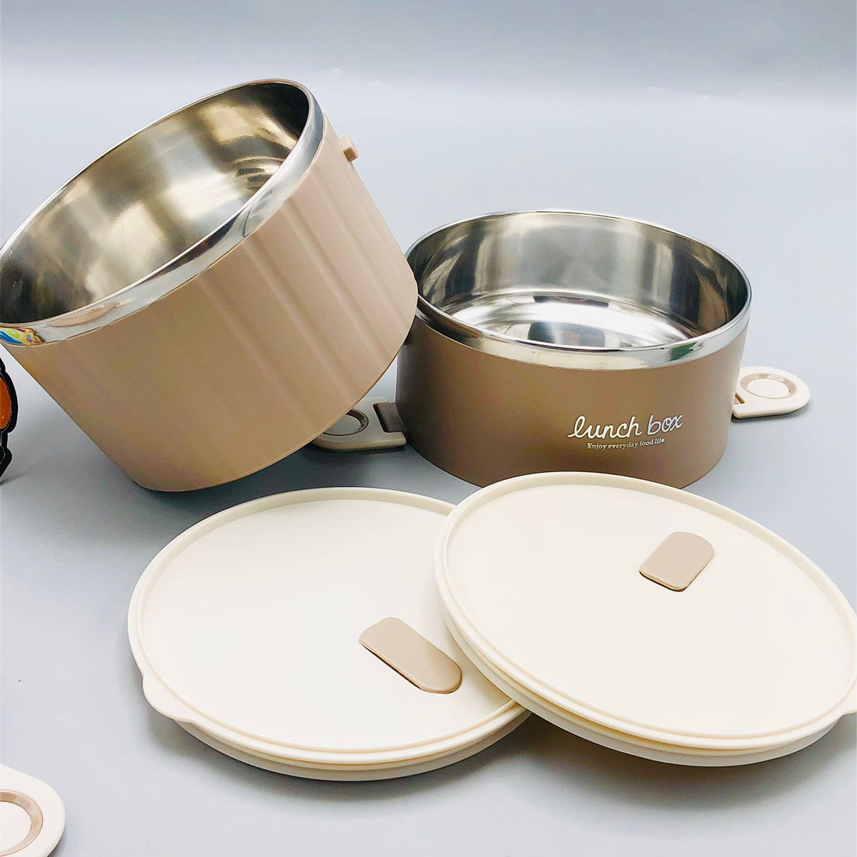1800ml Stainless Steel Double Layer Lunch Box
