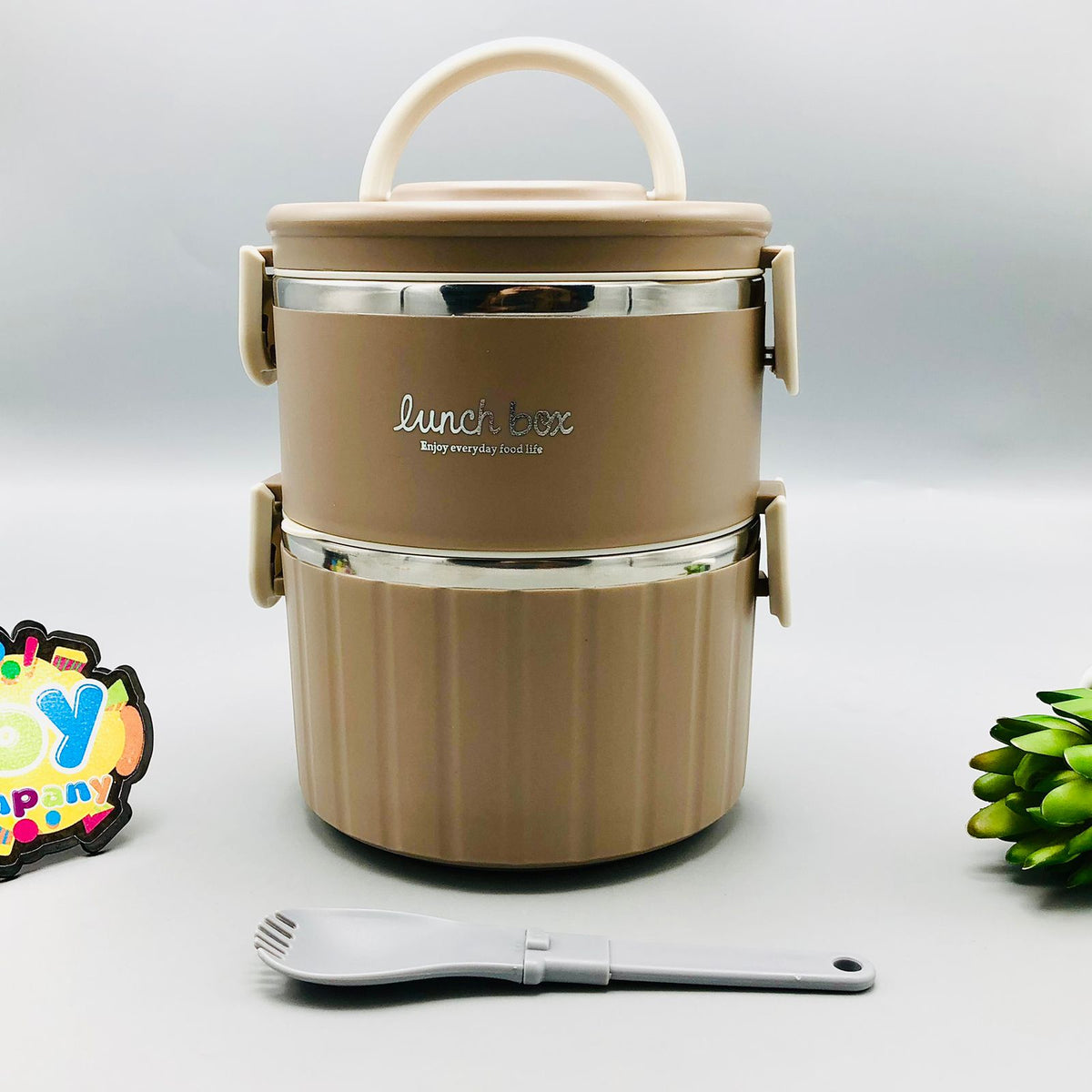1800ml Stainless Steel Double Layer Lunch Box