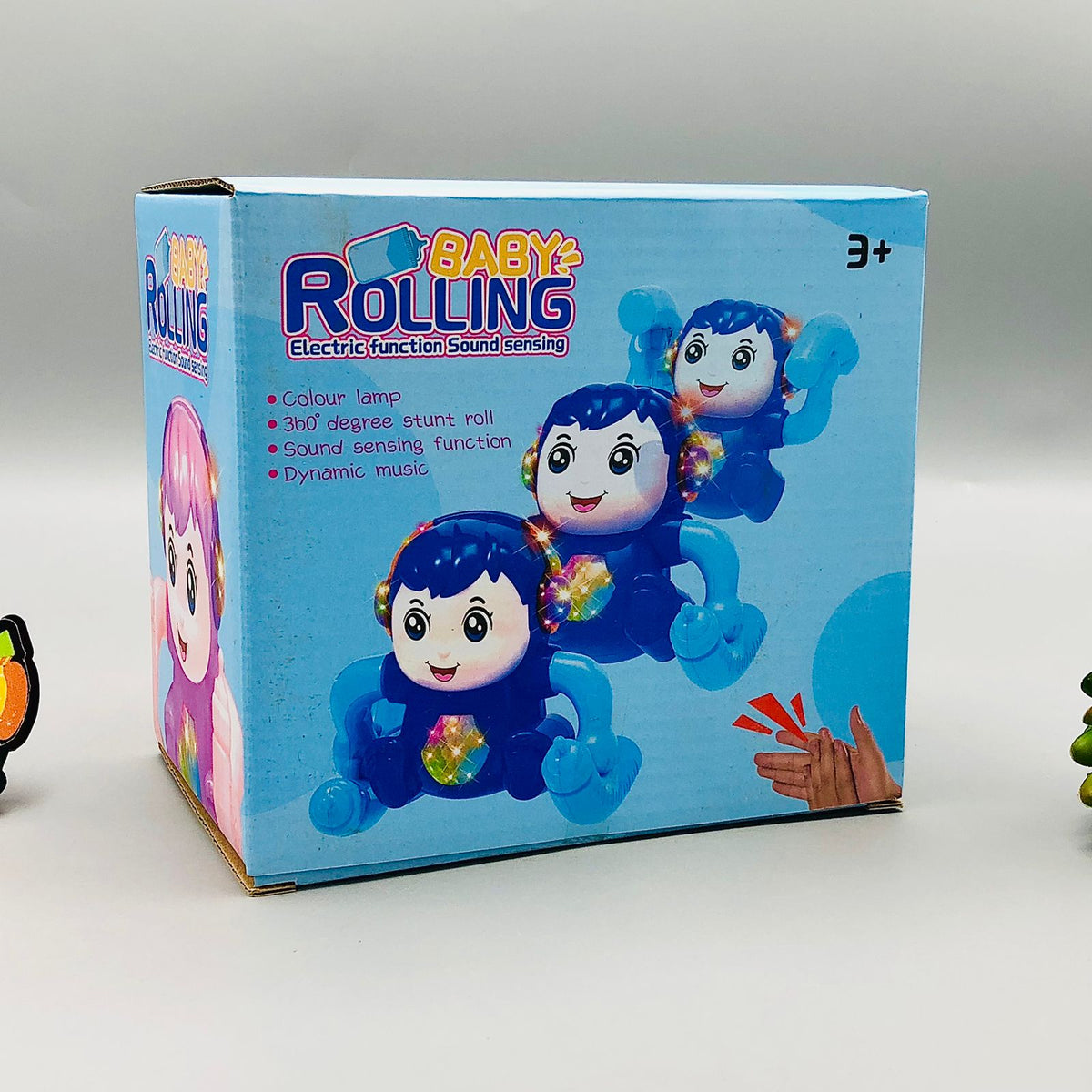 Electric Sound Sensing Rolling Baby With Lights