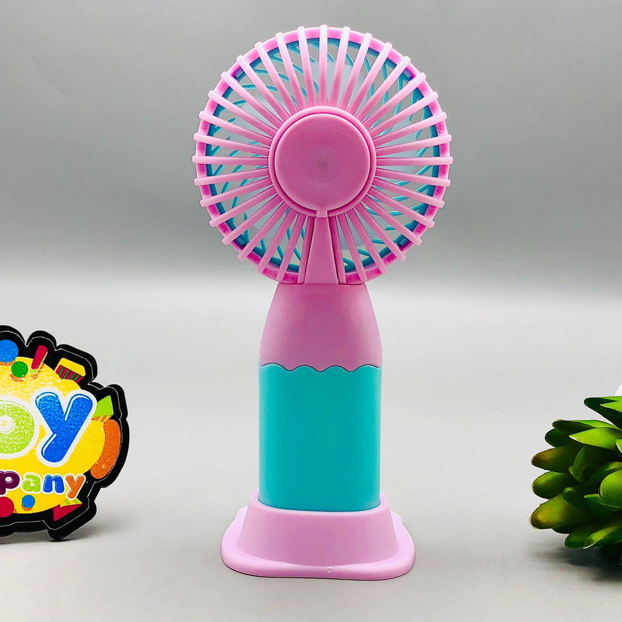 Rechargeable Cute Design Mini Fan With Base